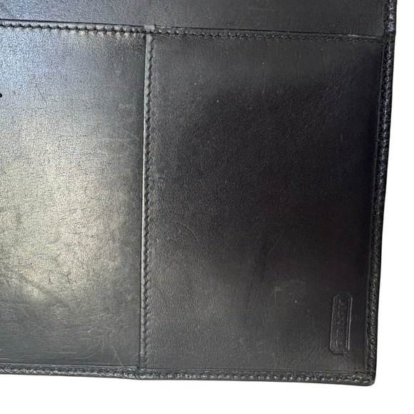 Coach vintage black leather business folio made in Italy rare - Picture 6 of 7